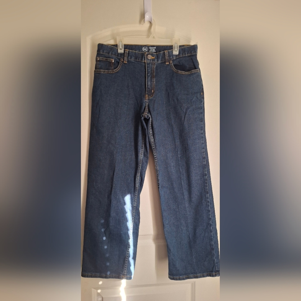 Wonder Nation Relaxed Fit Blue Boys Jeans Sz 16 Husky Casual School Trabel Forma